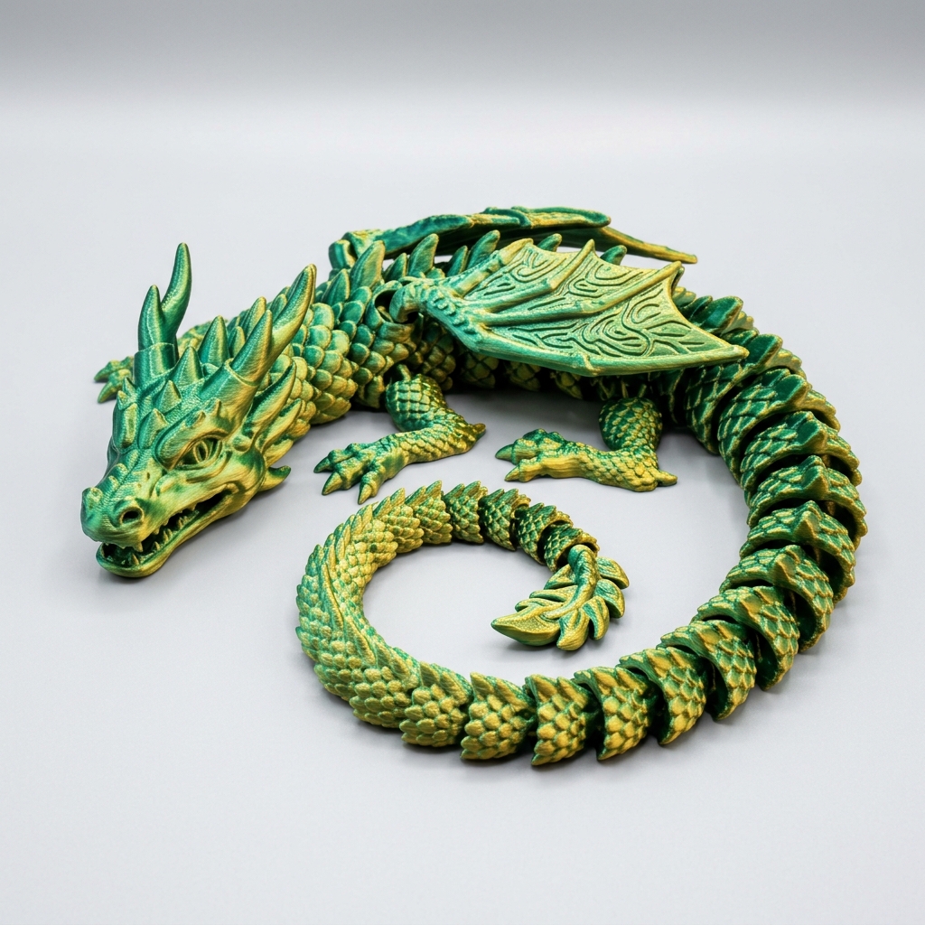 Articulated Flexi-Dragon 3D